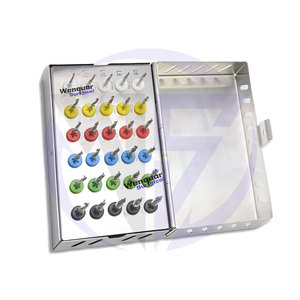 Kit de taladro helicoidal dental de 30 piezas | Fresas de implante universales con tapón para cirugía de control de profundidad Wenquar Autoclavable - Product Image 5