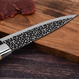 Couteau de cuisine personnalisé en gros de 6 pouces avec lame tranchante en acier inoxydable pour couper la viande fruits légumes chef - Product Image 3