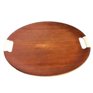 Top Vente En Bois Fruits Alimentaire Dessert Servir Assiette En Bois De Qualité Supérieure Assiette De Chargeur En Bois Table De Mariage Écologique - Product Image 2