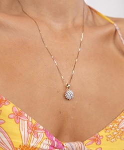 สร้อยคอจี้เพชรโมอิสซาไนต์ทรงกลมแบบปรับแต่งได้ พร้อมดีไซน์ดอกไม้ทอง 14k แฟชั่นสำหรับผู้หญิงในราคาประหยัด - Product Image 3