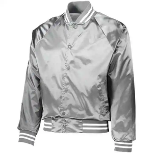 Blouson Bomber Unisexe Personnalisé Automne pour Hommes avec Col Montant, Logo Frontal, Vêtement de Sport OEM, Enduit, Séchage Rapide, 100% Polyester - Product Image 4