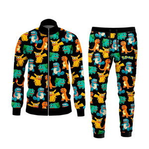 Survêtements imprimés d'hiver personnalisés ensembles de vêtements de sport unisexes pour hommes et femmes en gros pantalons de jogging avec logo personnalisé vêtements de sport à capuche - Product Image 1