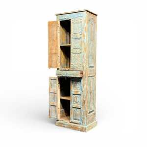 Mueble de Madera Artesanal, Madera Sólida de Mango y Roble, Diseño Rústico Tradicional para Bar en Casa o Sala de Estar, Muebles Hechos a Mano - Product Image 3