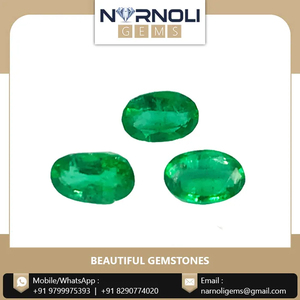 Émeraude naturelle facettée de forme ovale de haute qualité, pierre précieuse disponible en vrac pour les projets de fabrication de bijoux fins en gros - Product Image 4
