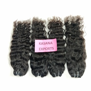 En gros 100% Vietnamien Naturel Noir Femmes Extensions de Cheveux Lâche Vague Profonde Brute et Aucune-Chimiquement Traité Abordable - Product Image 4