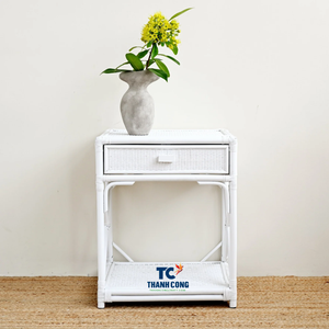 Meuble de rangement en rotin tissé avec un design intemporel pour les chambres de villégiature de luxe Design d'intérieur et espaces domestiques compacts - Product Image 2