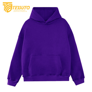 เสื้อฮู้ดผ้าฟลีซแบบสวมหัวสำหรับผู้ชายทรงโอเวอร์ไซส์ผ้าคอตตอน100% พิมพ์ลายแบบ DIY - Product Image 3