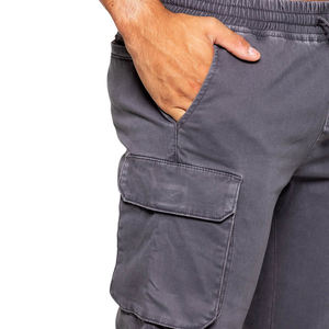Pantalon cargo, jean baggy, mode masculine, streetwear, poches, jambe large, taille mi-haute, pantalon droit, salopette, toile légère - Product Image 2