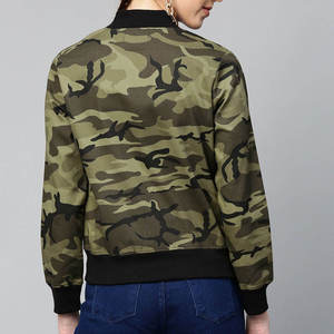 Chaqueta Bomber de Moda para Mujer, Informal, con Cremallera, Manga Larga, Transpirable, para Invierno - Product Image 3