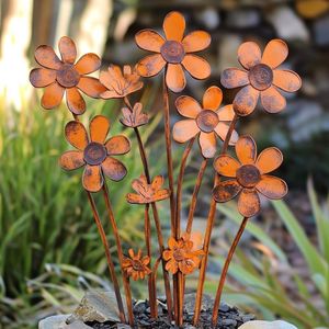 Iron Aluminum Garden <b>Stakes</b> Stylish Lawn Decor Outdoor Plant Markers Durable Rust Resistant Design Weatherproof Handmade Quality - Product Image 6