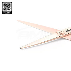 Ciseaux de barbier ergonomiques à poignée décalée, tension réglable, légers, pour droitiers, lame de rasoir tranchante, ciseaux à cheveux pour couper les cheveux - Product Image 4