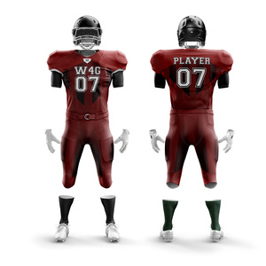 Wear 4 <b>Games</b> Customized American Football Uniform Sets Breathable Anti Bacterial 100% Polyester Quick Dry Plus Size Uniforms - Product Image 6