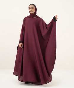 Robe longue à manches longues en dentelle de couleur unie pour femmes musulmanes, modeste, décontractée, simple, style A, 2026, abaya traditionnelle pour la prière, Hajj - Product Image 4