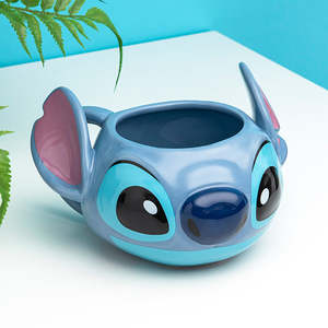 Mug en céramique 3D Disney Lilo & Stitch avec couvercle, design moderne, compatible micro-ondes, idéal pour les cadeaux d'affaires, usage personnel, isolation thermique optimale - Product Image 2