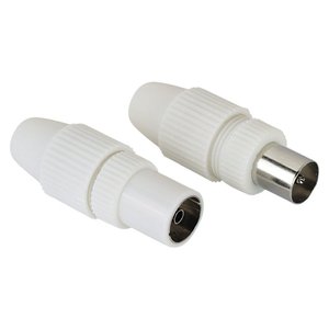 Conector de Antena Coaxial Blanco Hama 00205212, Nuevo, Material ABS - Product Image 1