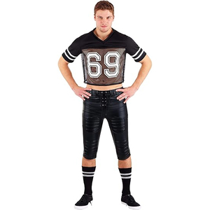 Tenue de football américain respirante pour entraînement et match, maillot en mesh, pantalon rembourré, équipement sportif - Product Image 1