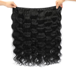 Extensiones de Cabello Indio Remy Ondulado con Clip, Aspecto Natural, Micro-Link, Puntas Dobles, Venta al Por Mayor al Mejor Precio - Product Image 2