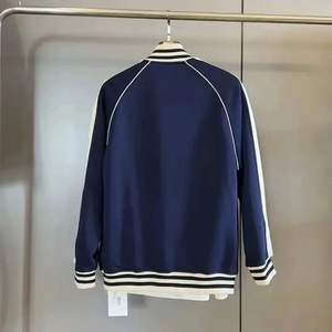 Customized Quick Drying <b>Men</b> Tracksuit Striped <b>Jacket</b> And Trouser Customized Logo Spandex/Polyester Two Piece Jogger Set Clothing - Product Image 3