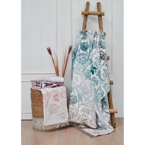 Coperta in cotone bifacciale Amarente Blue <span class=keywords><strong>Aksu</strong></span> 150x200 cm, traspirante e morbida su un lato, copriletto singolo - Product Image 1