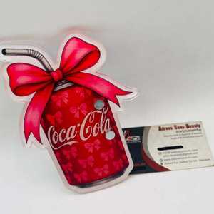 Base de Acrílico Personalizable para Pestañas con Diseño de Mariposa Roja y Lazo, Sostenible, con Imanes, Impresión de Logotipo Personalizado - Product Image 2