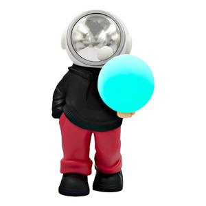 Rechargeable Multicolor <b>Wireless</b> Radio Speaker LED <b>Lamp</b> Astronaut - Assorted Colors - Product Image 1