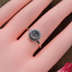 Classical <b>Ring</b> Jewelry For Women Silver Boho Style Jewelry 925 Sterling Silver Rose <b>Quartz</b> Gemstone Handmade <b>Ring</b> Gift For Wife - Product Image 2