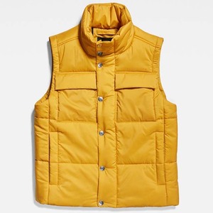 Venta al por mayor High Street Style Chaquetas de los hombres ligeros de nylon de poliéster con capucha de invierno chaleco acolchado con logotipo personalizado abrigo de invierno - Product Image 1