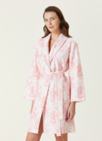 Ropa para el Hogar, Bata de Baño Corta para Mujer, 100% Algodón, Talla Grande, Deportiva, Transpirable, de Secado Rápido, Alta Calidad