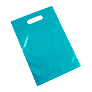 Bolsa de compras de plástico impresa personalizada, bolsa de plástico LDPE, diseño de logotipo personalizado, bolsa de plástico con asa troquelada LDPE impresa - Product Image 6