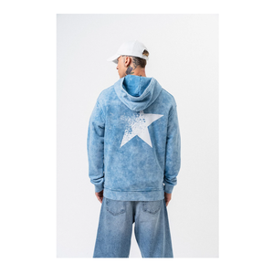Streetwear à capuche personnalisé grande taille pour hommes sweats oversize 100% coton éponge française avec poche imprimé design automne ODM pour garçons - Product Image 1