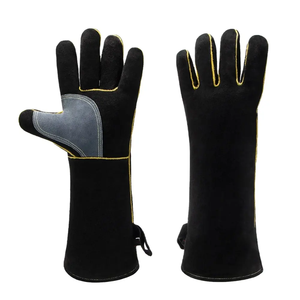 Gant de soudage de 14 pouces Gants de protection multifonctionnels pour les soudeurs Gants en cuir brûlant du Pakistan - Product Image 1