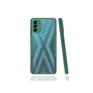 Étui Netzy General Mobile 21 Plus SAFA Parfe en silicone souple, coque de protection arrière vert foncé pour téléphones A21S et A50 - Product Image 1