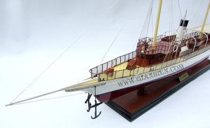 Gia Nhien Fabricante Diseño personalizado MOQ bajo El Primero yate de vapor MODELO DE MADERA BARCO-MODELO DE NAVE DE MADERA DE ALTA CALIDAD Hecho a mano - Product Image 2