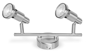 Regleta 2 faretti Spot nichel GU10 5.2W 2700K (Ledvance 540545) - Product Image 1