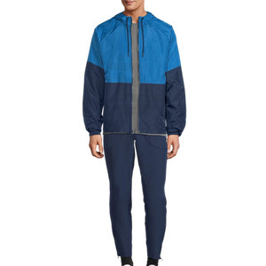 Chándales cortavientos transpirables para hombre de nuevo estilo 2025 ropa deportiva de algodón de talla grande al por mayor MOQ bajo conjunto de invierno sólido alto 100% - Product Image 1