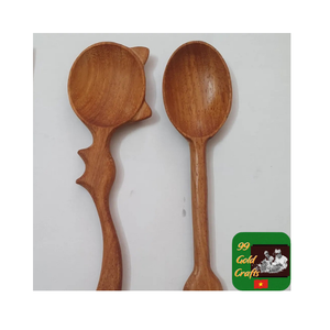 Juego de Cucharas de Cocina de Madera Natural Hechas a Mano en Vietnam, Múltiples Diseños y Tamaños, Cuchara de Madera Pulida para Compradores Mayoristas - Product Image 4