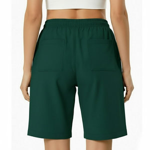 Shorts pour femmes à taille haute, séchage rapide, couleur personnalisée, avec logo personnalisé, vêtements de rue de haute qualité, best-seller - Product Image 2