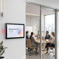 Tableta Táctil Android para Montaje en Pared, PoE Ethernet Opcional, NFC, Luz LED RGB, Pantalla Inteligente para Oficina y Sala de Reuniones