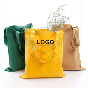Sac de courses et cadeaux personnalisé, long, uni, écologique, réutilisable, grande capacité, avec logo imprimé, poignée en corde de nylon colorée et bandoulière - Product Image 1