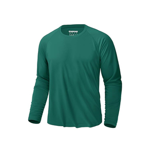 Nouveaux hommes décontracté à manches longues coton sweat unisexe surdimensionné Vintage t-shirt couleur-bloqué côtelé poignets américain grande taille - Product Image 4