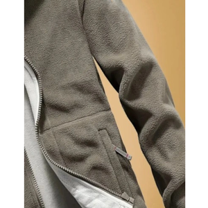 Sweat-shirt chaud d'automne pour homme, style sportif et de randonnée, avec fermeture éclair et col montant - Product Image 4