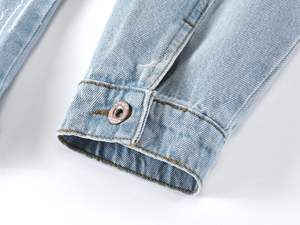 Chaqueta Vaquera para Mujer, Informal, de Invierno, Chaqueta de Otoño, Abrigo Vaquero con Botones, Chaqueta Vaquera Ancha de Color Oscuro para Mujer - Product Image 6