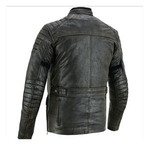 Best-seller Veste de moto en cuir véritable à bas prix Nouvelle veste de moto personnalisée à la mode Vestes de moto en cuir très résistantes - Product Image 4