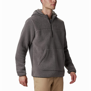 Vente en gros de sweats à capuche personnalisés Sherpa bicolore pour hommes et femmes, Design unisexe, poches kangourou - Product Image 5