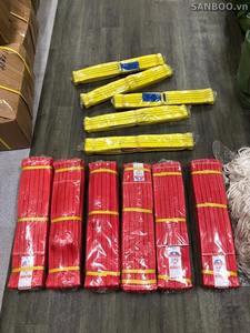 Sangle de levage en polyester haute résistance, idéale pour l'industrie et la fixation de charges, fabrication Sanboo Vietnam. - Product Image 6