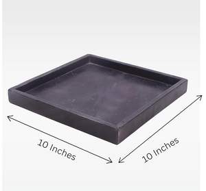 Plateau en marbre artisanal créatif et sûr pour le rangement dans le salon, la décoration de la maison ou comme plateau de table de bureau - Product Image 1