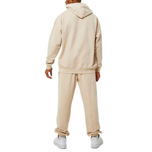 Logo personnalisable 100% coton hiver grande taille French Terry imprimé survêtements deux pièces survêtement pour hommes - Product Image 2