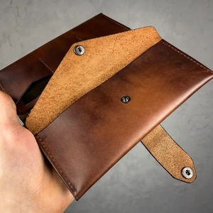 New Genuine Leather Women Tote Bags with Linen Lining Zipper Closure Eco-Friendly <b>Long</b> <b>Wallets</b> Custom Logo OEM Service - Product Image 3