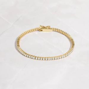 สร้อยข้อมือประดับเพชรสไตล์วินเทจที่มีการออกแบบที่ซับซ้อนรูปลักษณ์ชาติพันธุ์ชุบทองจากอินเดียสำหรับเป็นของขวัญส่งออกทั่วโลก - Product Image 1