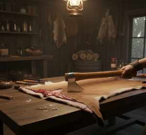 Hacha Tradicional Industrial de Acero con Mango de Madera de Palisandro Amarillo Africano, Multiusos para Camping, Trabajos en Madera y Actividades al Aire Libre - Product Image 4